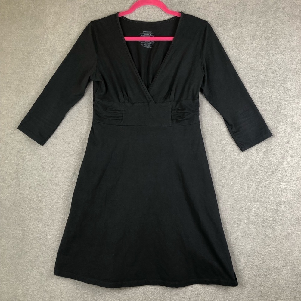 Patagonia Margot 3/4 Sleeve V Neck Organic Cotton size M - Picture 1 of 5